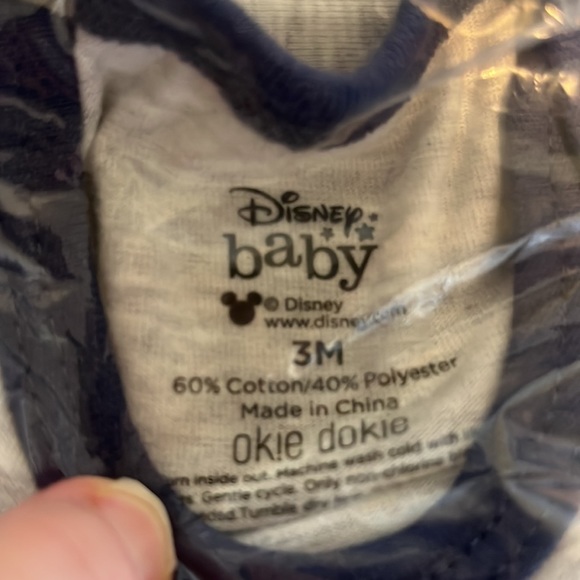 NWT Disney Baby Okie Dokie Mickey Mouse Bodysuits, Light Heather Gray - Picture 5 of 5